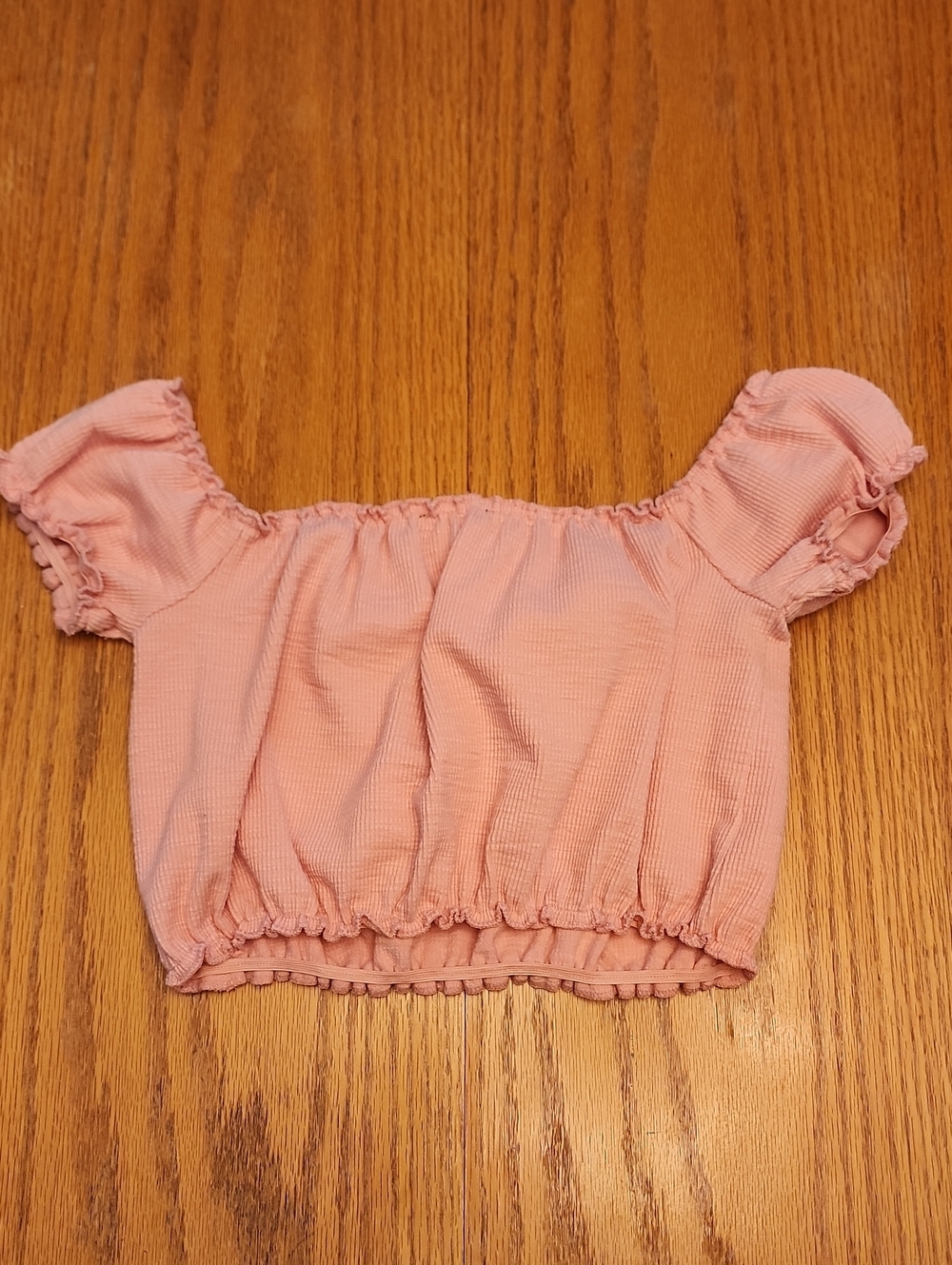 Forever 21 Smocked Off-Shoulder Crop Top - Picture 12 of 16